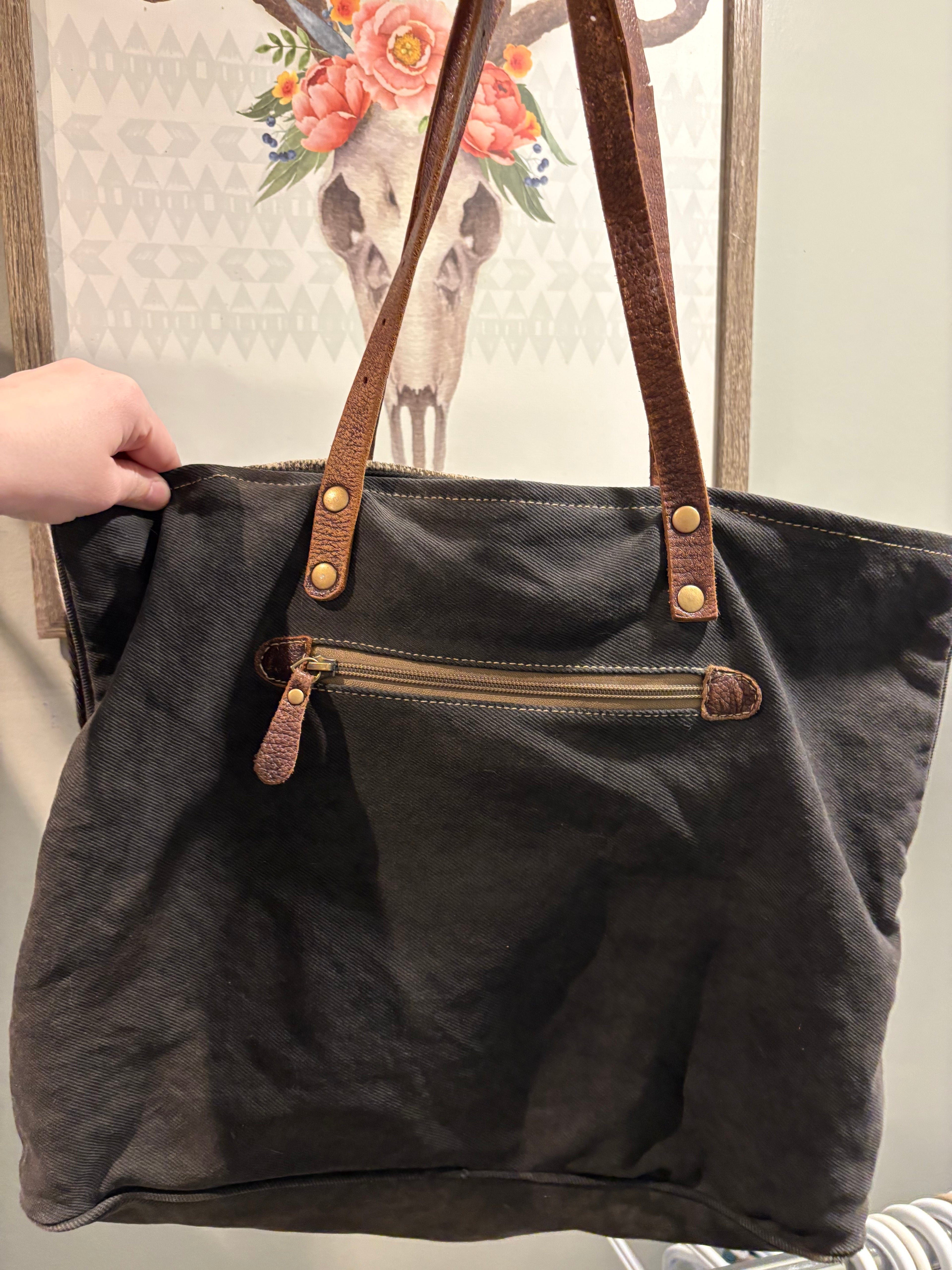 Myra Cowhide Purse from Wildflower & Twine