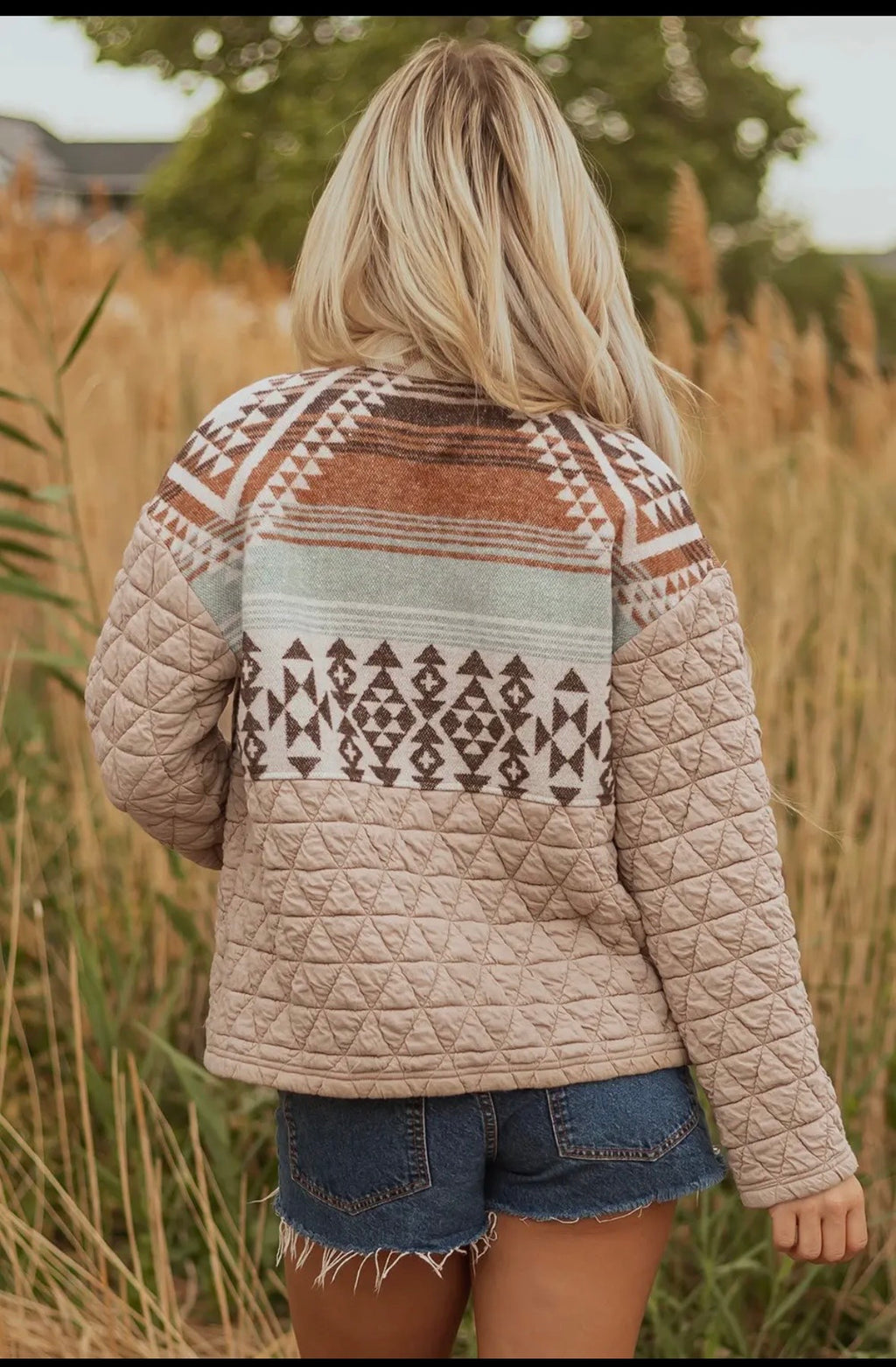 Quilted Aztec Jacket from Wildflower & Twine