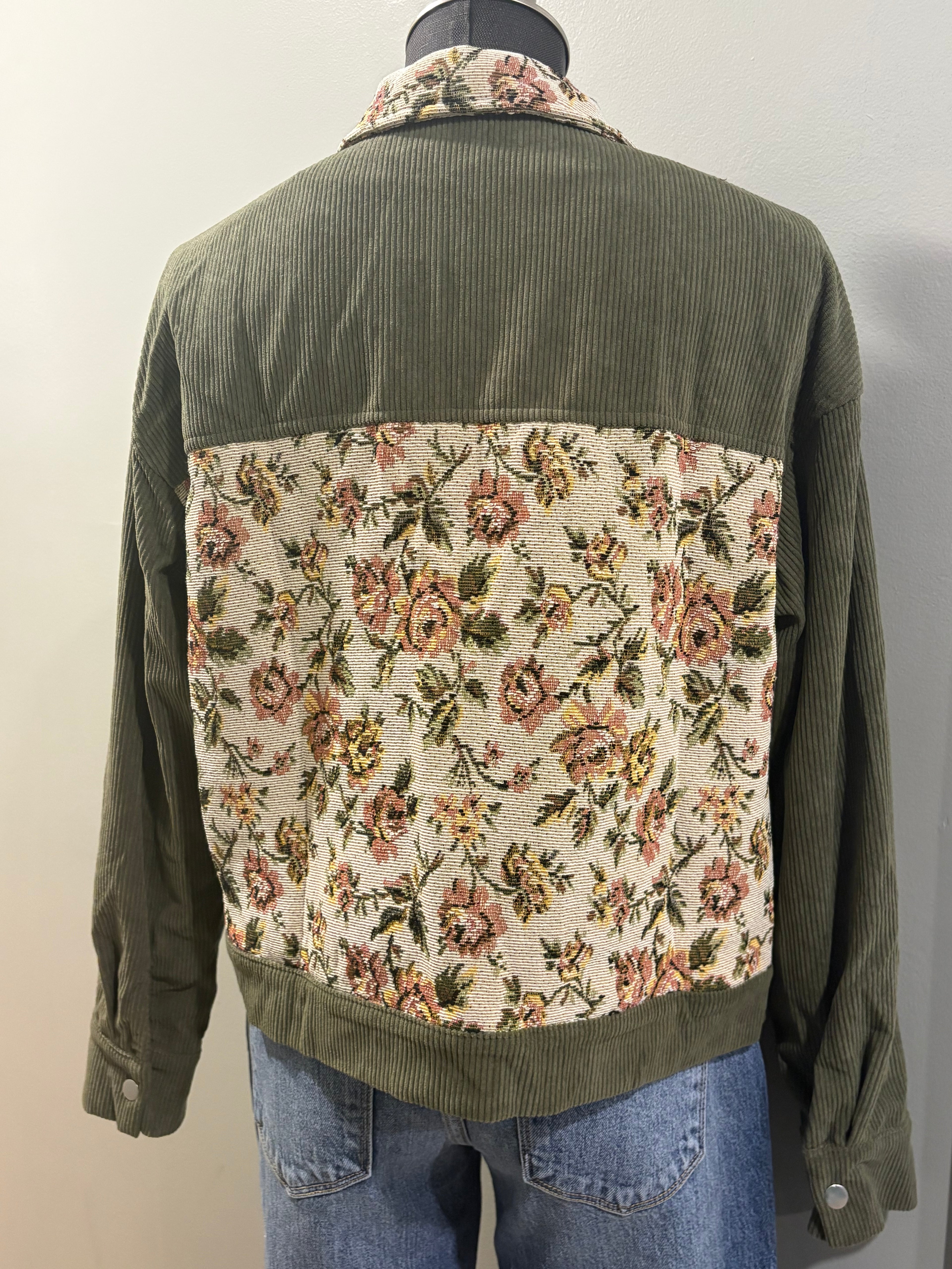 Corduroy Floral Jacket from Wildflower & Twine