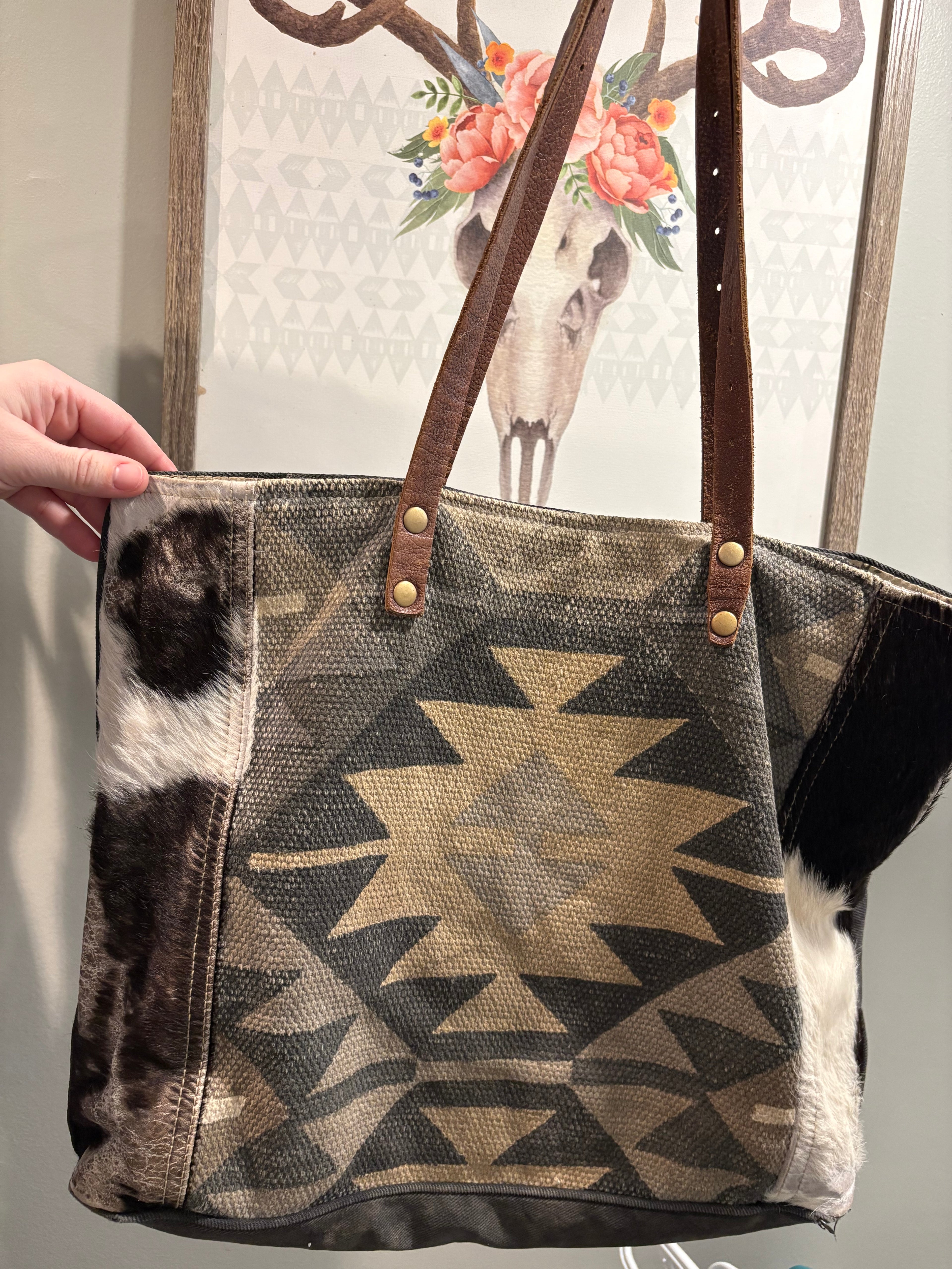 Myra Cowhide Purse from Wildflower & Twine