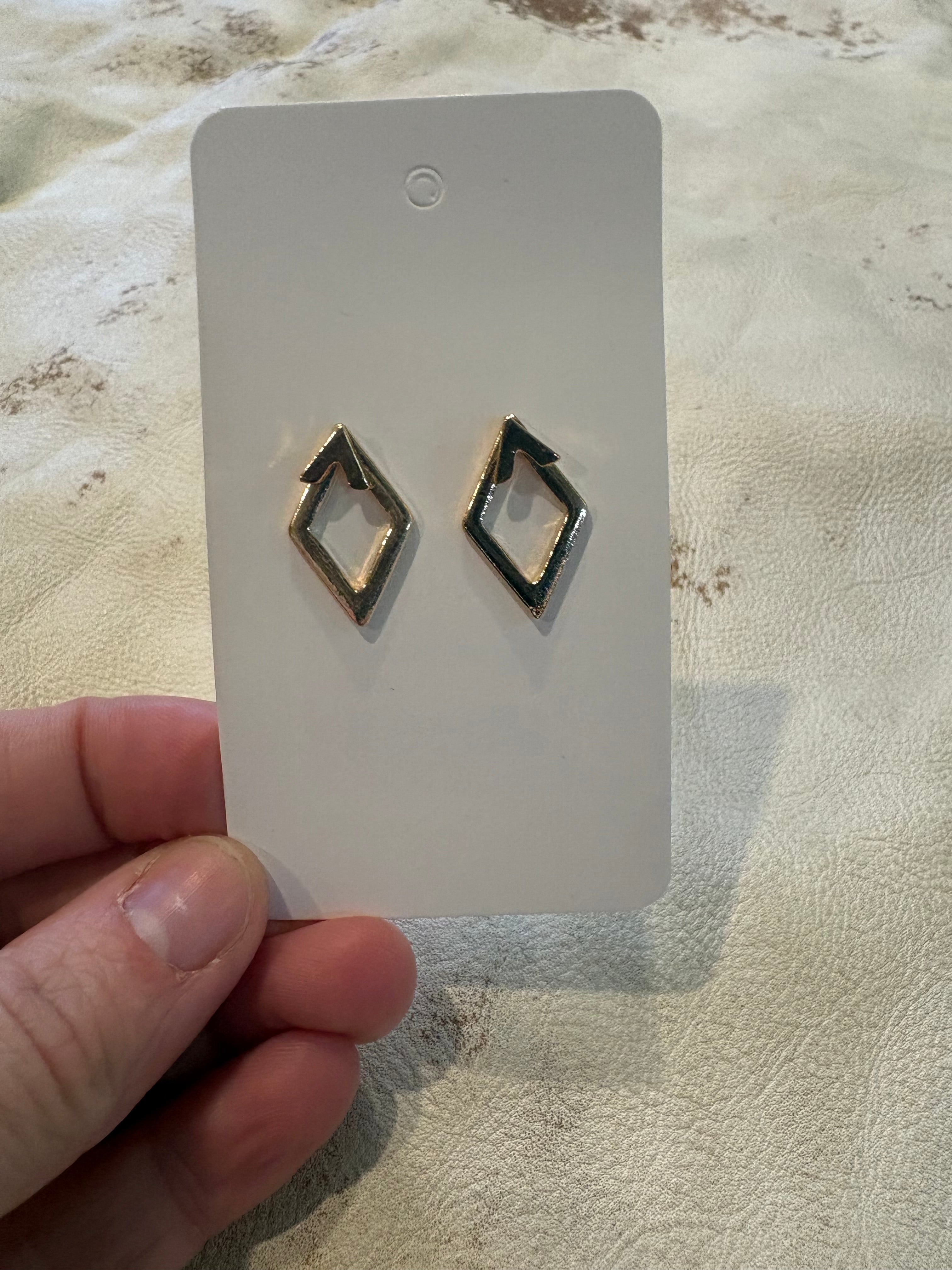 Rhombus Stud Earrings western-inspired jewelry