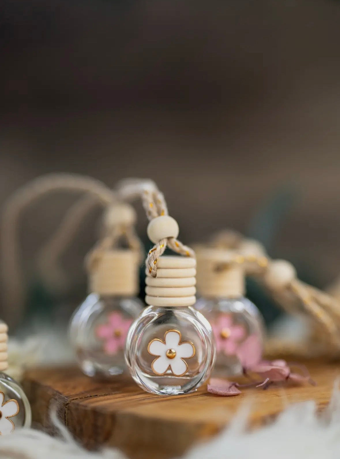 White Flower Car Diffuser from Wildflower & Twine