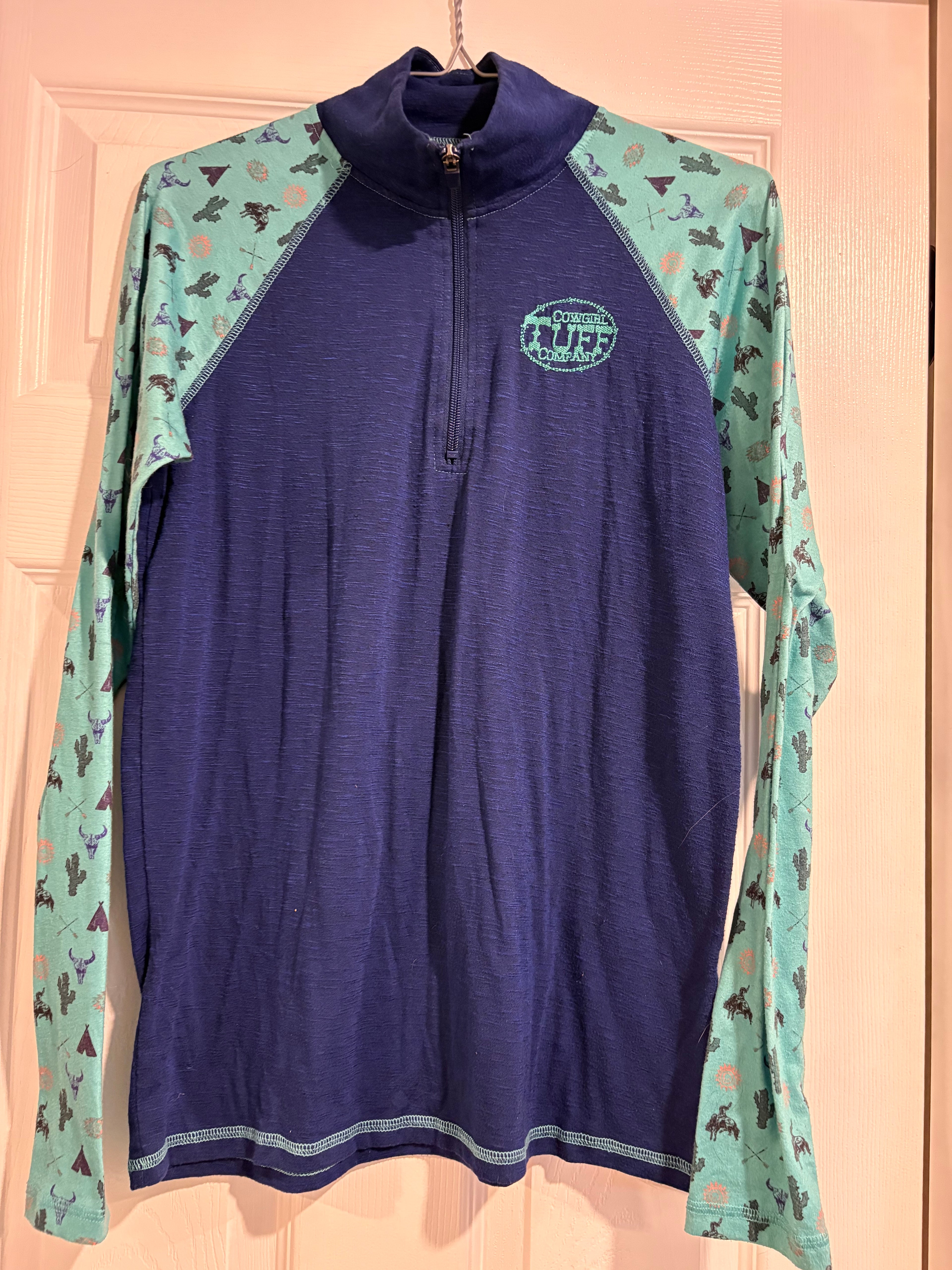 Cowgirl Tuff Quarter Zip women’s sweater pullover