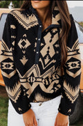 Aztec 1/4 Button Pullover women’s sweater pullover