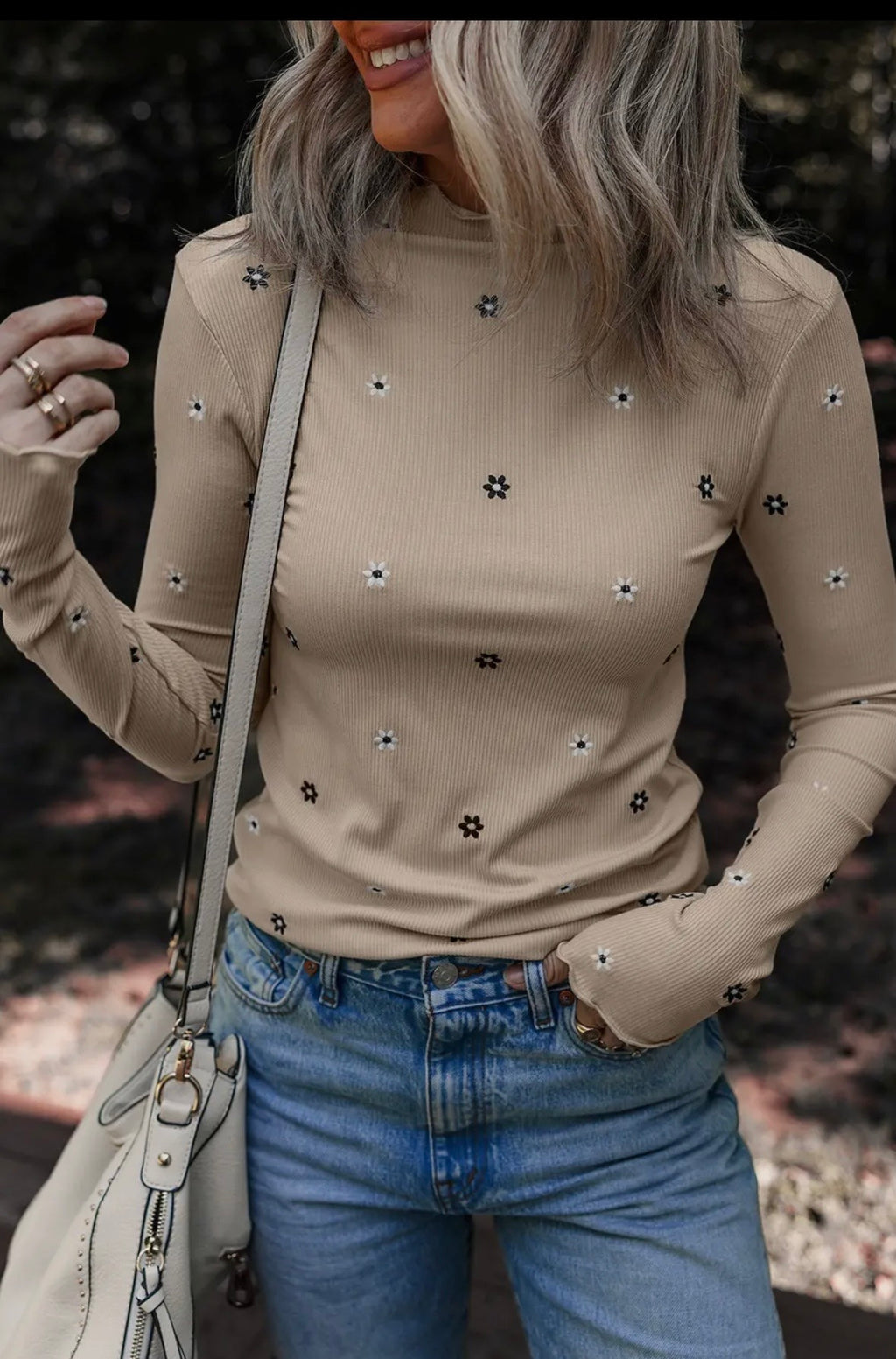 Embroidered Floral Long Sleeve from Wildflower & Twine