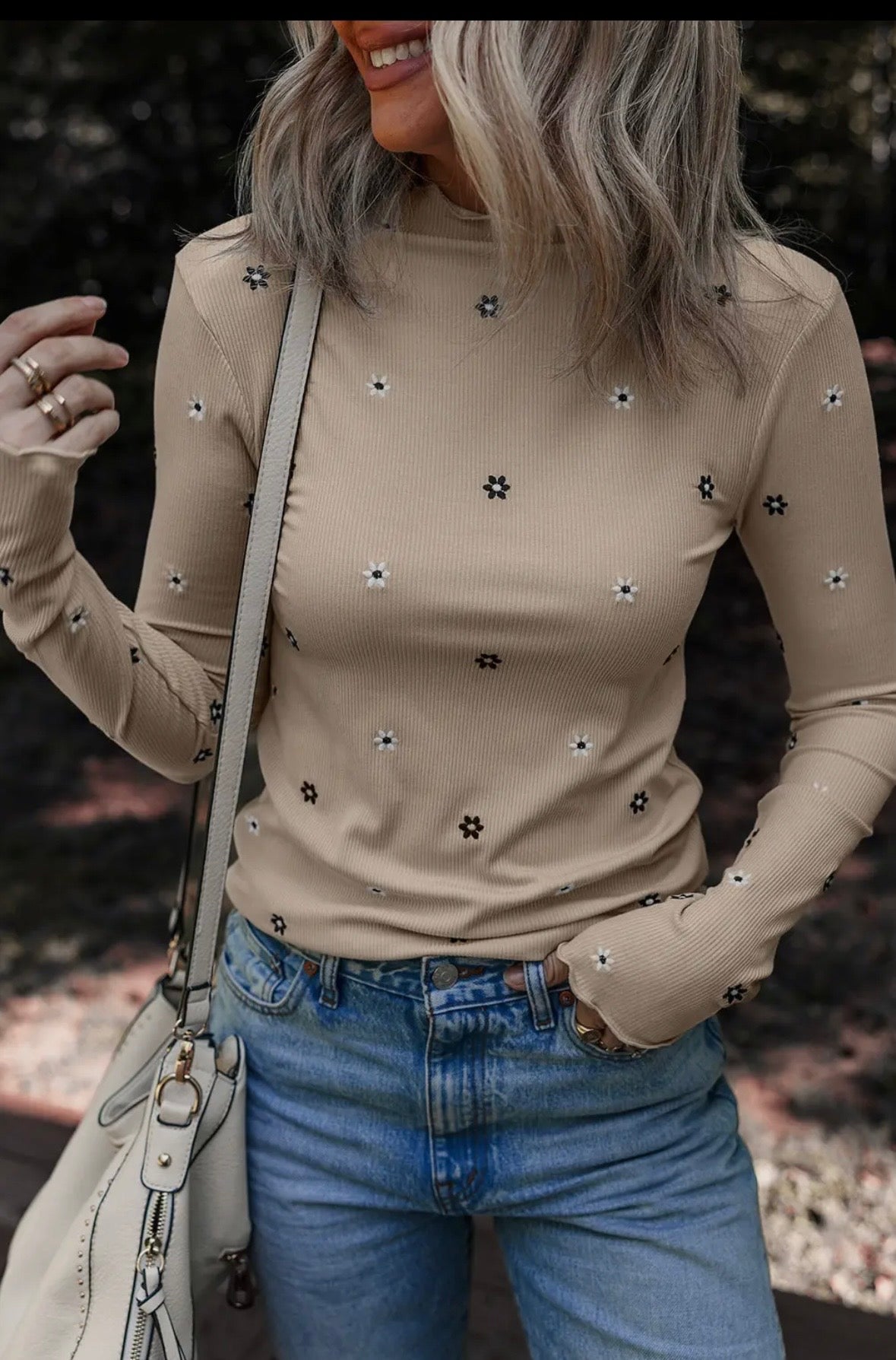 Embroidered Floral Long Sleeve from Wildflower & Twine