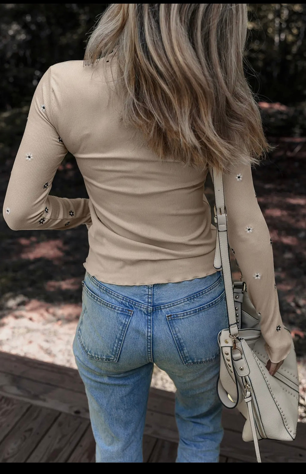 Embroidered Floral Long Sleeve from Wildflower & Twine