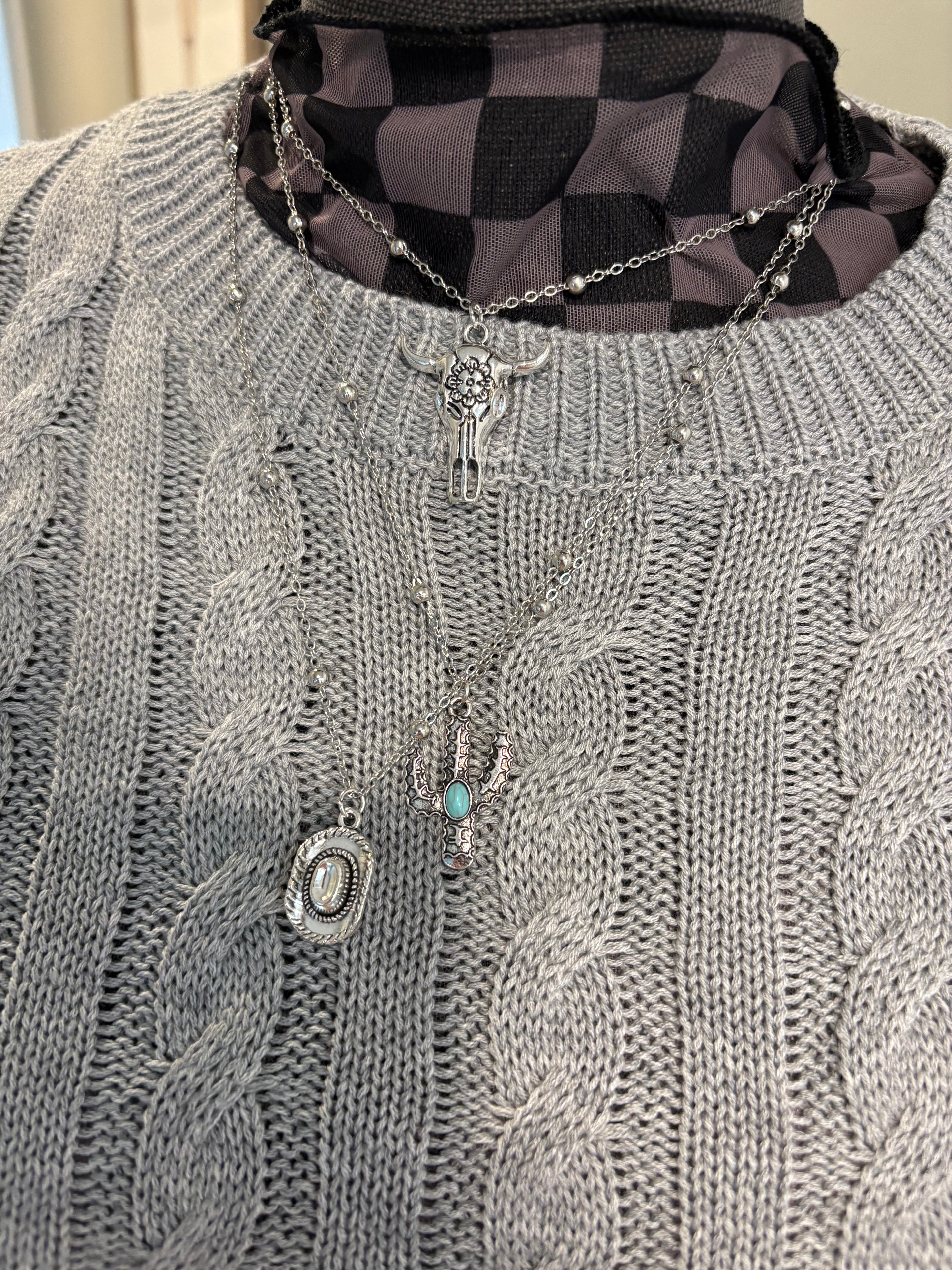 Cactus Stack Necklace western-inspired jewelry