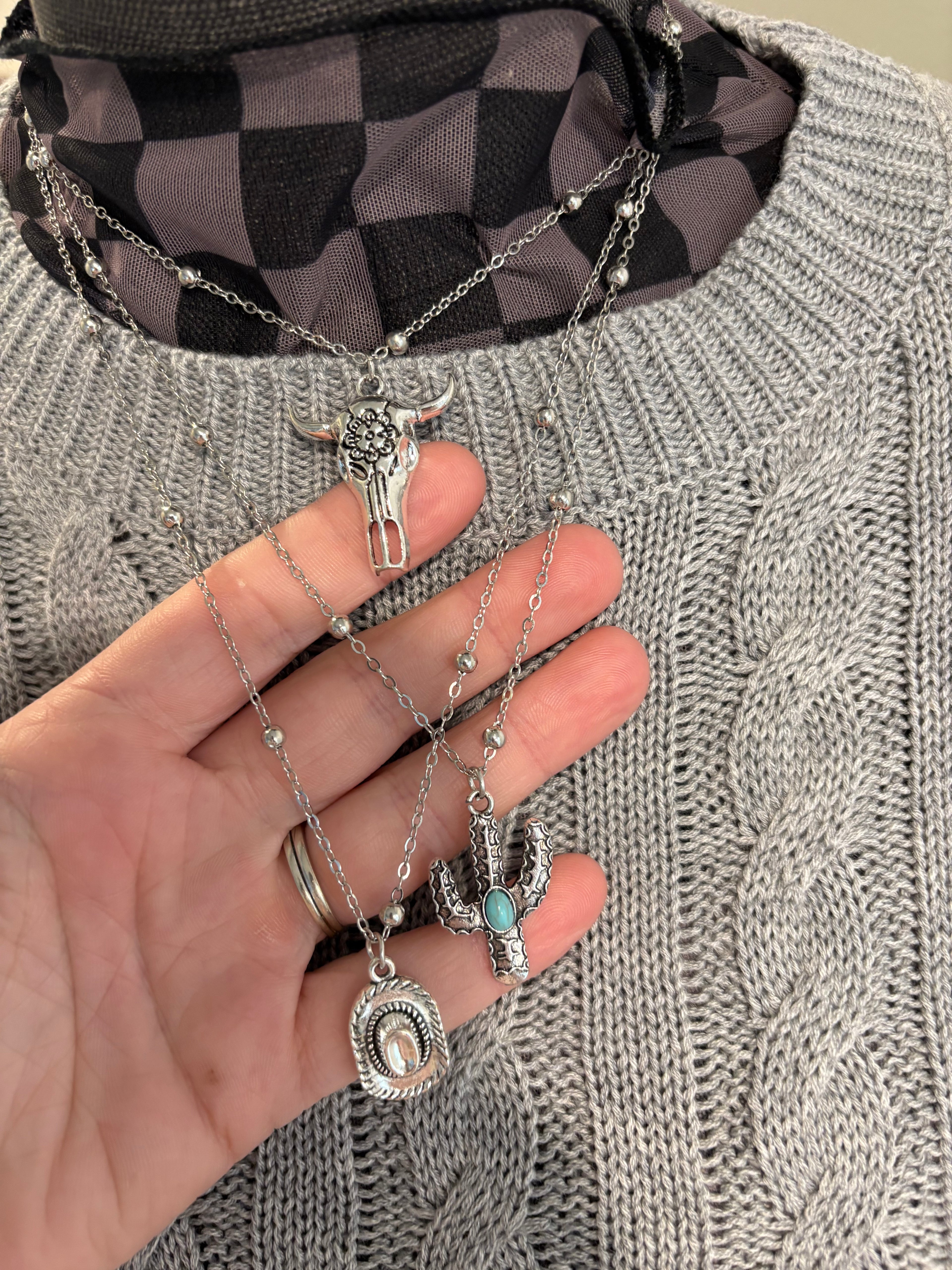 Cactus Stack Necklace western-inspired jewelry